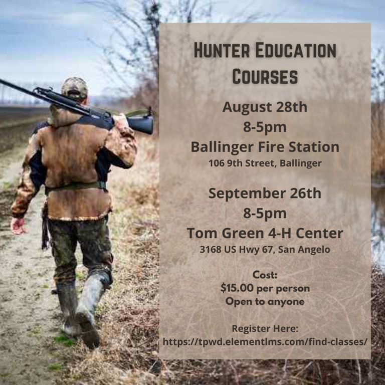 Hunters Education Runnels